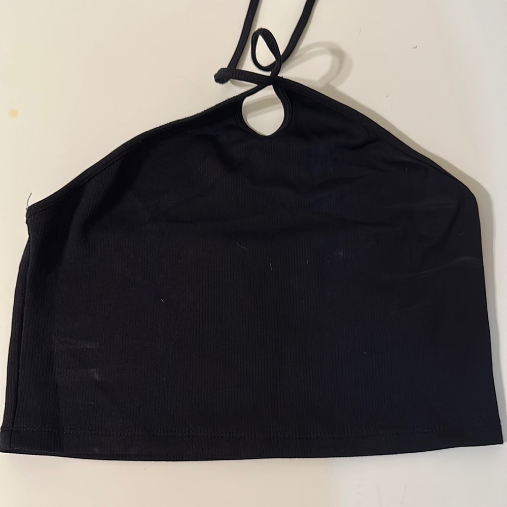 Halter crop top size medium Zara